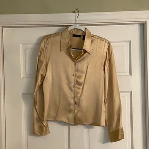 2 silk button down blouses